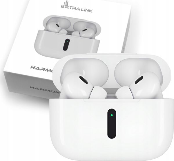 Słuchawki ExtraLink EXTRALINK LIFESTYLE SŁUCHAWKI HARMONYSOUND V1.0 BIAŁE. Białe słuchawki bluetooth ExtraLink. Za 66.88 zł.