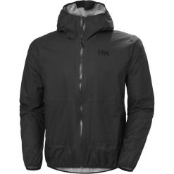 Kurtka wodoodporna z kapturem Helly Hansen Verglas 2.5L Fastpack. Czarne kurtki męskie Helly Hansen, l, bez wzorów, bez ramiączek, z kapturem. Za 660.99 zł.