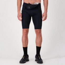 Męskie legginsy do biegania i trailu PERFORMANCE TIGHT. Czarne legginsy męskie BODYCROSS, l, bez wzorów, krótkie, do biegania. Za 322.99 zł.