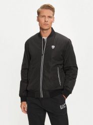EA7 Emporio Armani Kurtka bomber 8NPB12 PN7LZ 1200 Czarny Regular Fit. Czarne kurtki męskie EA7 Emporio Armani, l, bez wzorów, z syntetyku, bez ramiączek, bez kaptura. Za 529.99 zł.