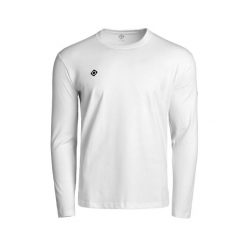 BRIANES Męska koszulka z długim rękawem i okrągłym dekoltem na co dzień. Białe bielizna termoaktywna męska IZAS, m, bez wzorów, bez ramiączek. W wyprzedaży za 139.09 zł.
