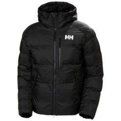 Kurtka z kapturem Helly Hansen Active Winter. Czarne kurtki męskie Helly Hansen, na zimę, bez wzorów, z puchu, sportowe, bez ramiączek, z kapturem. Za 1,295.45 zł.