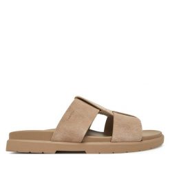 Klapki Calvin Klein. Brązowe klapki i japonki męskie Calvin Klein, bez wzorów. Za 319.99 zł.