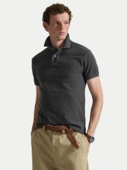 Polo Ralph Lauren Polo 710795080008 Szary Slim Fit. Szare koszulki polo męskie Polo Ralph Lauren, m, bez wzorów, z bawełny, bez kołnierzyka, bez ramiączek. Za 599.99 zł.