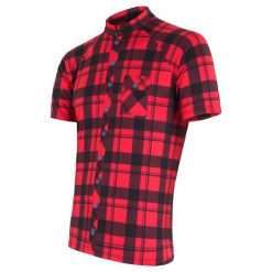 Sensor koszulka rowerowa Square red L. Czerwone t-shirty sportowe męskie Sensor, l, bez wzorów, sportowe, bez ramiączek. Za 179.00 zł.