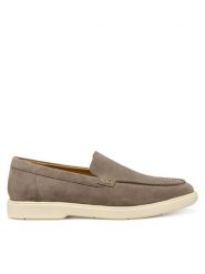 Geox Mokasyny U Spherica Ec17 U55LAD 00022 C1018 Szary. Szare mokasyny męskie Geox, ze skóry, bez zapięcia. Za 379.99 zł.