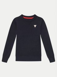 Guess Sweter N0YR04 Z2VV0 Granatowy Regular Fit. Niebieskie kardigany męskie Guess, z aplikacjami, z bawełny, bez kołnierzyka, bez ramiączek. Za 139.99 zł.