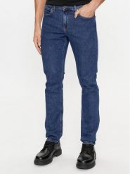 Calvin Klein Jeansy K10K110708 Niebieski Slim Fit. Niebieskie jeansy męskie Calvin Klein, bez wzorów, z bawełny. Za 279.99 zł.