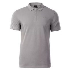 Koszulka polo męska Hi-Tec Romso - szara, Rozmiar XXL. Szare koszulki polo męskie Hi-tec, m, bez wzorów, z bawełny, klasyczne, bez kołnierzyka, bez ramiączek. Za 54.99 zł.