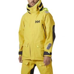 Kurtka Żeglarska Męska Helly Hansen Skagen Offshore. Żółte kurtki męskie Helly Hansen, m, bez wzorów, sportowe, bez ramiączek, bez kaptura. W wyprzedaży za 1,439.20 zł.