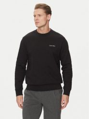 Calvin Klein Bluza Linear Box Logo K10K114259 Czarny Regular Fit. Czarne bluzy nierozpinane męskie Calvin Klein, l, bez wzorów, z bawełny, bez ramiączek, bez kaptura. Za 309.99 zł.