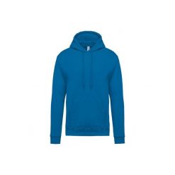 Bluza z kapturem Kariban. Niebieskie bluzy nierozpinane męskie KARIBAN, m, bez wzorów, z kapturem. Za 146.50 zł.