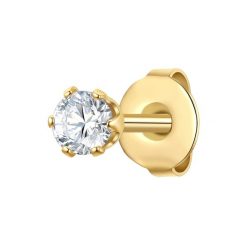 True Rebels Kolczyki Stal nierdzewna Żółte złoto Biżuteria męska 1 ct Męskie. Żółta biżuteria dla mężczyzn True Rebels, z materiału, z cyrkonią, pozłacane. Za 119.99 zł.