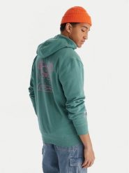 Quiksilver Bluza Graphic Hood Zip EQYFT05133 Zielony Regular Fit. Zielone bluzy rozpinane męskie Quiksilver, l, bez wzorów, z syntetyku, bez ramiączek, bez kaptura. Za 319.99 zł.