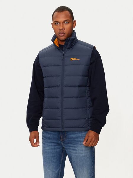 Jack Wolfskin Kamizelka Ather 1207691 Granatowy Regular Fit. Niebieskie kamizelki męskie Jack Wolfskin, m, bez wzorów, z syntetyku, bez kaptura, outdoorowe. Za 639.99 zł.