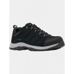 Buty Turystyczne Niskie Męskie Columbia Crestwood WP. Czarne buty trekkingowe męskie Columbia, bez wzorów, sportowe, bez obcasa, bez zapięcia. Za 387.20 zł.