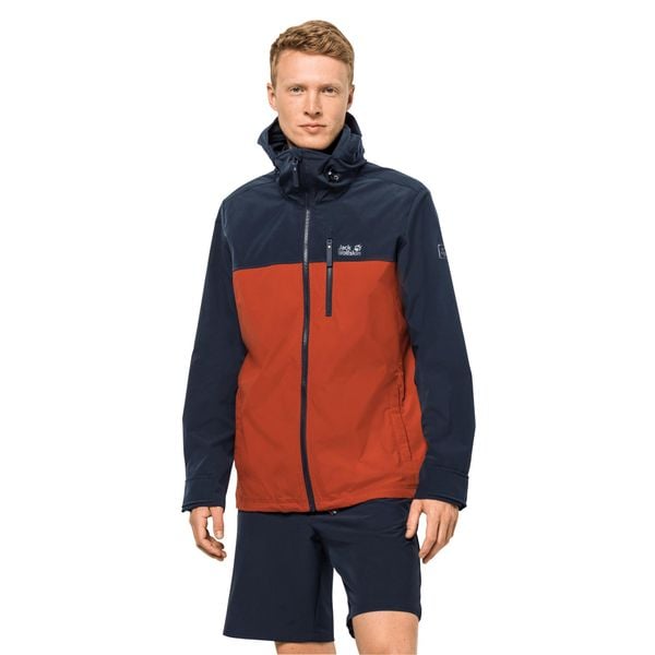 Kurtka wodoodporna Jack Wolfskin Desert Wind. Niebieskie kurtki męskie Jack Wolfskin, m, bez wzorów, z syntetyku, bez ramiączek, bez kaptura. Za 539.99 zł.