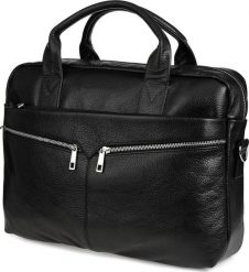 Torba Beltimore Beltimore torba męska skórzana Duża czarna laptop J14. Czarne torby na laptopa męskie Beltimore, bez wzorów, duże. Za 461.99 zł.