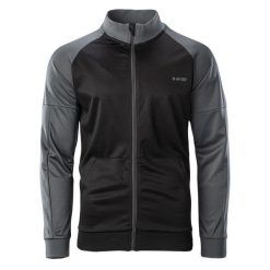 Bluza Męska Delian. Czarne bluzy nierozpinane męskie Hi-tec, m, bez wzorów, bez ramiączek, bez kaptura. Za 168.99 zł.