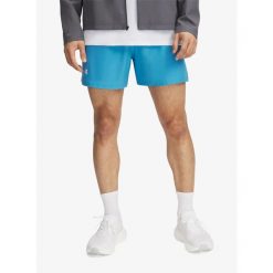 Spodenki treningowe męskie Under Armour Launch 5 Inch Shorts. Niebieskie szorty sportowe męskie Under Armour, bez wzorów, sportowe. Za 92.99 zł.