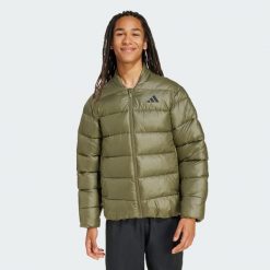 Kurtka Essentials CLIMAWARM Synthetic Down. Brązowe kurtki męskie ADIDAS, bez wzorów, bez ramiączek, bez kaptura. Za 529.00 zł.