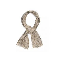 Szal maskujący z siatki MESH 155x48 cm. Brązowe szaliki męskie CAMOUFLAGE, bez wzorów, z meshu. Za 27.99 zł.