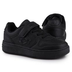 Buty młodzieżowe sportowe do chodzenia Lotto PALIOT. Czarna buty do biegania męskie Lotto, bez wzorów, bez zapięcia, trekkingowe. Za 89.00 zł.