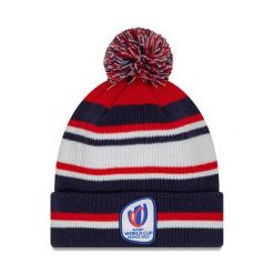 Czapka Mistrzostwa Świata w Rugby 2023 w paski. Białe czapki męskie New Era, bez wzorów. Za 157.00 zł.