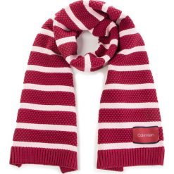 Szal CALVIN KLEIN JEANS - Chunky Stripey Scarf W K60K604727 628. Fioletowe szaliki męskie Calvin Klein Jeans, z bawełny. Za 279.00 zł.