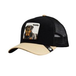 Czapka z daszkiem Goorin Bros. The Guard Dog Trucker 101-1767-BLK. Czarne czapki męskie Goorin Bros, bez wzorów, sportowe. Za 148.00 zł.