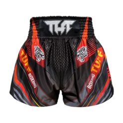 Spodenki treningowe TUFF Black With Double Tiger. Czarne szorty sportowe męskie TUFF, bez wzorów, sportowe. Za 149.00 zł.
