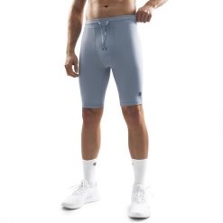 Męskie treningowe legginsy kolarki Fitness Siroko Auckland. Niebieskie legginsy męskie SIROKO, l, bez wzorów, z materiału, na fitness i siłownię. Za 127.00 zł.