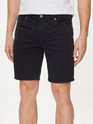Guess Szorty jeansowe Angels M4GD03 WG3MA Granatowy Slim Fit. Niebieskie szorty męskie Guess, z aplikacjami, z bawełny. Za 209.99 zł.
