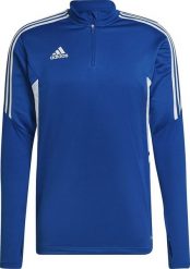 Adidas Bluza męska adidas Condivo 22 Training 1/2 zip niebiesko-biała HA6271 S. Białe bluzy nierozpinane męskie ADIDAS, m, bez wzorów, bez ramiączek, bez kaptura. Za 179.35 zł.