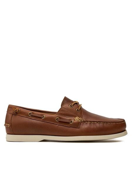 Polo Ralph Lauren Mokasyny 803932996002 Brązowy. Brązowe mokasyny męskie Polo Ralph Lauren, ze skóry, bez zapięcia. Za 579.99 zł.