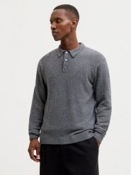 Jack & Jones Sweter Maverick 12286144 Szary Regular Fit. Szare kardigany męskie Jack & Jones, m, bez wzorów, z bawełny, bez ramiączek. Za 219.99 zł.