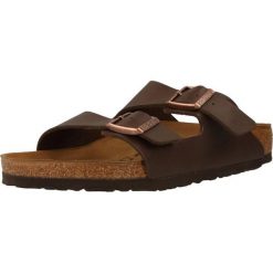 Klapki turystyczne uniseks Birkenstock Arizona 51701. Brązowe klapki i japonki męskie Birkenstock, bez wzorów, z materiału. Za 523.00 zł.