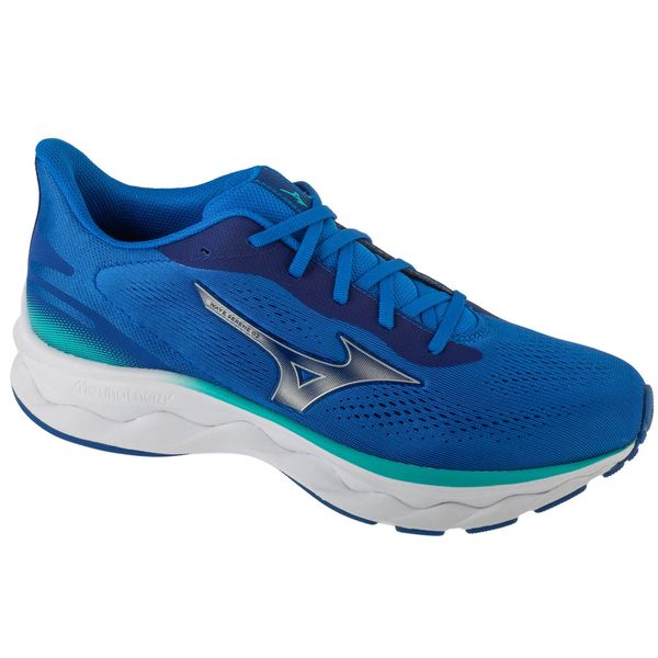Buty do biegania męskie, Wave Serene 2. Niebieskie buty do biegania męskie Mizuno, bez wzorów, bez zapięcia, do biegania, mizuno wave. Za 557.45 zł.