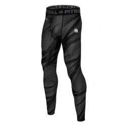Legginsy dla dorosłych techniczne sportowe Dot Camo II. Czarne legginsy męskie PITBULL, l, bez wzorów, na fitness i siłownię. Za 159.00 zł.