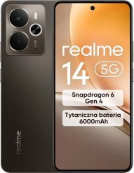 Smartfon Realme 14 5G 8/256GB Brązowy (631011005351). Brązowe smartfony realme. Za 1,031.01 zł.