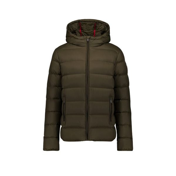 Kurtka puchowa JOTT Johny. Zielone kurtki męskie Jott, m, bez wzorów, z puchu, bez ramiączek, bez kaptura. W wyprzedaży za 726.50 zł.