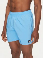 Adidas Szorty kąpielowe Solid CLX IR6220 Niebieski Regular Fit. Niebieskie kąpielówki męskie ADIDAS, l, bez wzorów, z syntetyku. Za 129.99 zł.