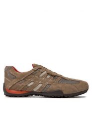 Geox Półbuty U Snake L U4207L 02214 C0845 Beżowy. Brązowe codzienne półbuty męskie Geox, bez wzorów, z materiału, bez obcasa, bez zapięcia. Za 319.99 zł.