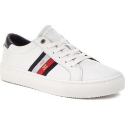 Sneakersy TOMMY HILFIGER - Corporate Leather Detail Sneaker FM0FM02244 White 100. Buty sportowe na co dzień męskie Tommy Hilfiger. Za 649.00 zł.