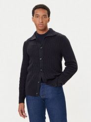 Guess Kardigan M5BR43 Z2ZK2 Granatowy Regular Fit. Niebieskie kardigany męskie Guess, m, z aplikacjami, z syntetyku, bez ramiączek. Za 619.99 zł.