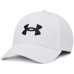 Czapka Under Armour Blitzing Cap, Dla obu płci. Białe czapki męskie Under Armour, bez wzorów, z poliesteru, sportowe. Za 168.50 zł.