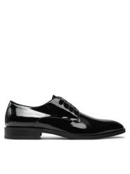 Boss Półbuty Derrek 50529204 Czarny. Czarne eleganckie półbuty męskie Boss, ze skóry, wizytowe, bez obcasa, bez zapięcia. Za 1,039.00 zł.