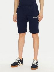 Polo Ralph Lauren Szorty sportowe 714966107003 Granatowy Regular Fit. Niebieskie szorty sportowe męskie Polo Ralph Lauren, bez wzorów, z syntetyku, sportowe. Za 239.99 zł.