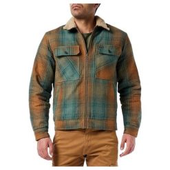 Kurtka turystyczna męska Billabong Barlow Sherpa przejściowa. Brązowe kurtki męskie Billabong, m, bez wzorów, z bawełny, sportowe, bez ramiączek, bez kaptura. W wyprzedaży za 348.00 zł.