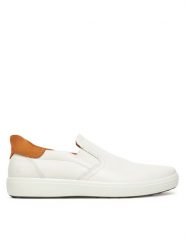 ECCO Sneakersy Soft 7 M 47083450104 Biały. Białe buty sportowe na co dzień męskie ecco, m, bez wzorów, ze skóry, bez ramiączek, bez kaptura. Za 439.99 zł.